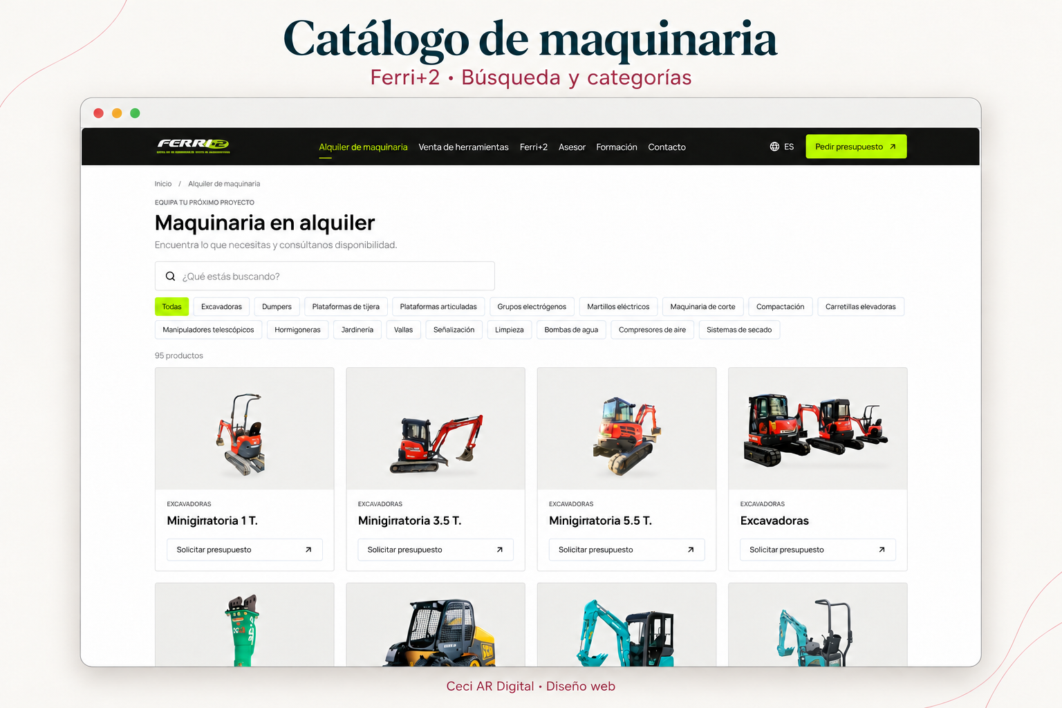 Machinery catalogue